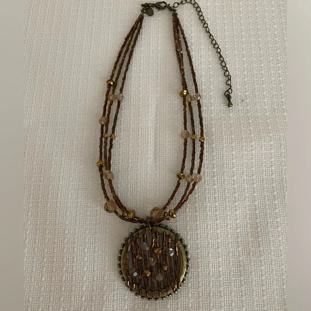 Cookie Lee Beaded adjustable necklace